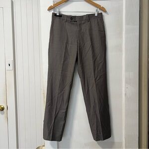 Ted Baker Jefferson Flat Front Wool Dress Pants in Grey | Size 30R